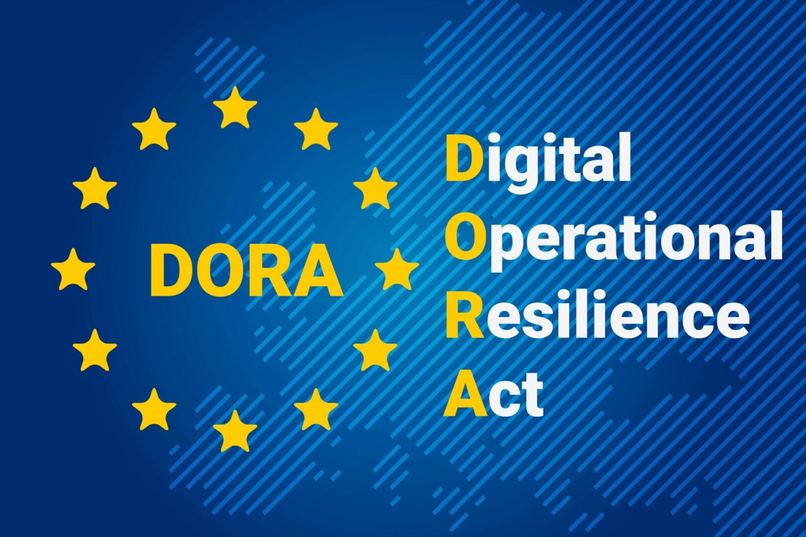 A map of the EU with the words DORA Digital Operation Resilience Act. A map of the EU with the words DORA Digital Operation Resilience Act.