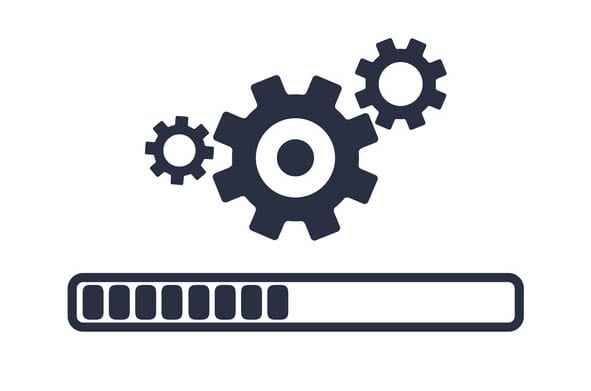 update system icon vector. Modern flat design vector illustration, concept of upgrade application progress icon
